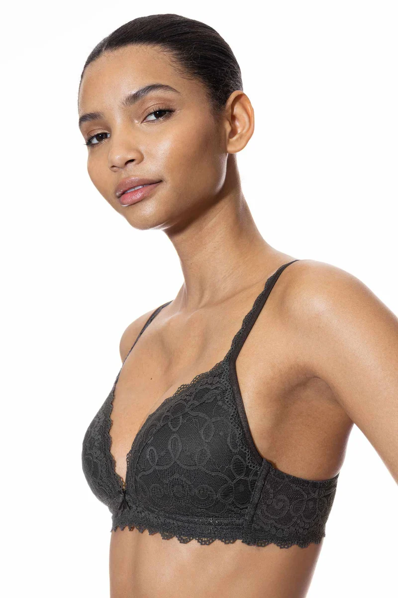 Spacer Soft-BH, bügellos, AMOROUS, in Saison-Farbe thunder grey