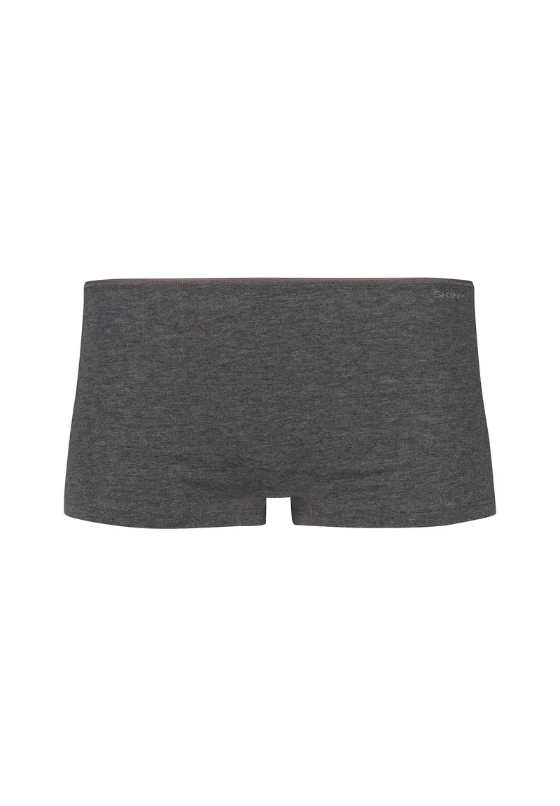 SKINY ADVANTAGE Cotton Stretch Boyleg shorts 2 pack | anthra melange 087081-089599