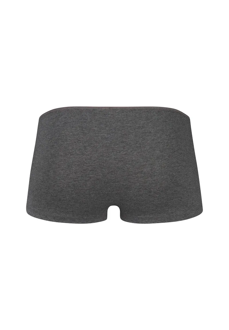 SKINY ADVANTAGE Cotton Stretch Boyleg shorts 2 pack | anthra melange 087081-089599