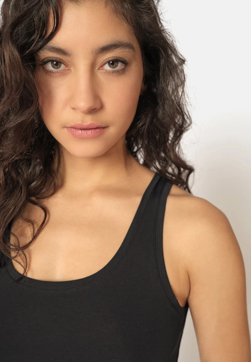 SKINY ADVANTAGE Cotton Stretch Tank top | black 080480-087662