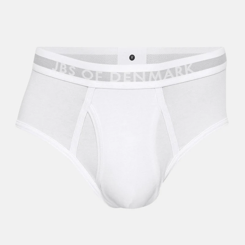 2er-Pack Herren-Slips aus weißem Bambus mit Schlitz