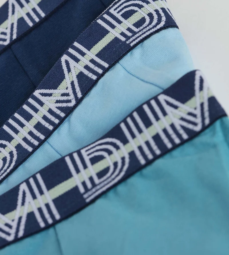 3er-Pack Boxershorts für Jungen aus Stretch-Baumwolle mit kontrastierendem Bund Adriatique EcoDim