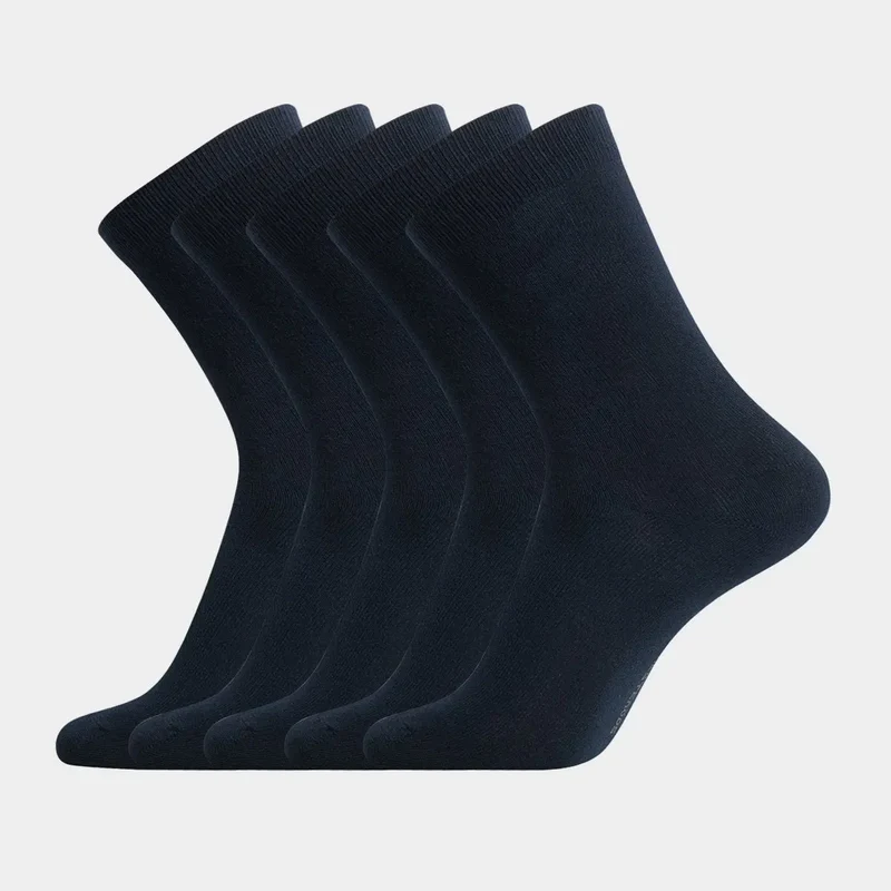 5er Pack Bambussocken blau
