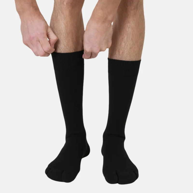 7er Pack Schwarze Bambussocken