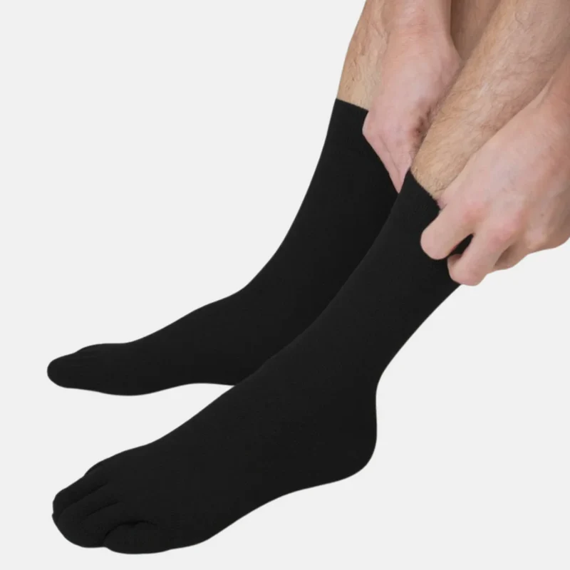 7er Pack Schwarze Bambussocken