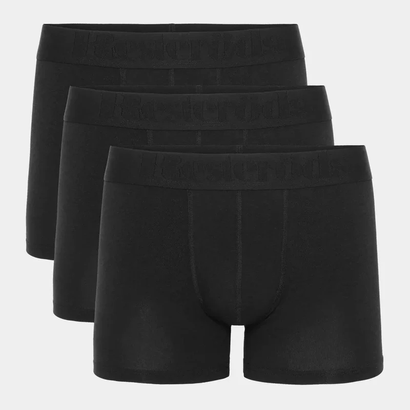 3er-Pack Schwarze Bambus-Unterhosen