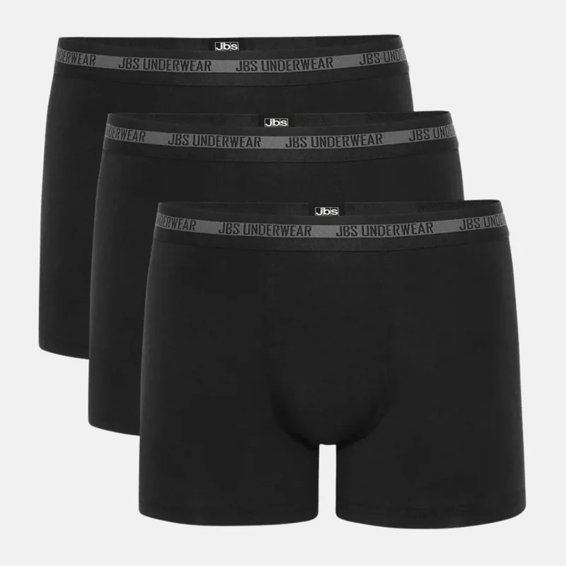 3er-Pack Schwarze Bambus-Unterhosen