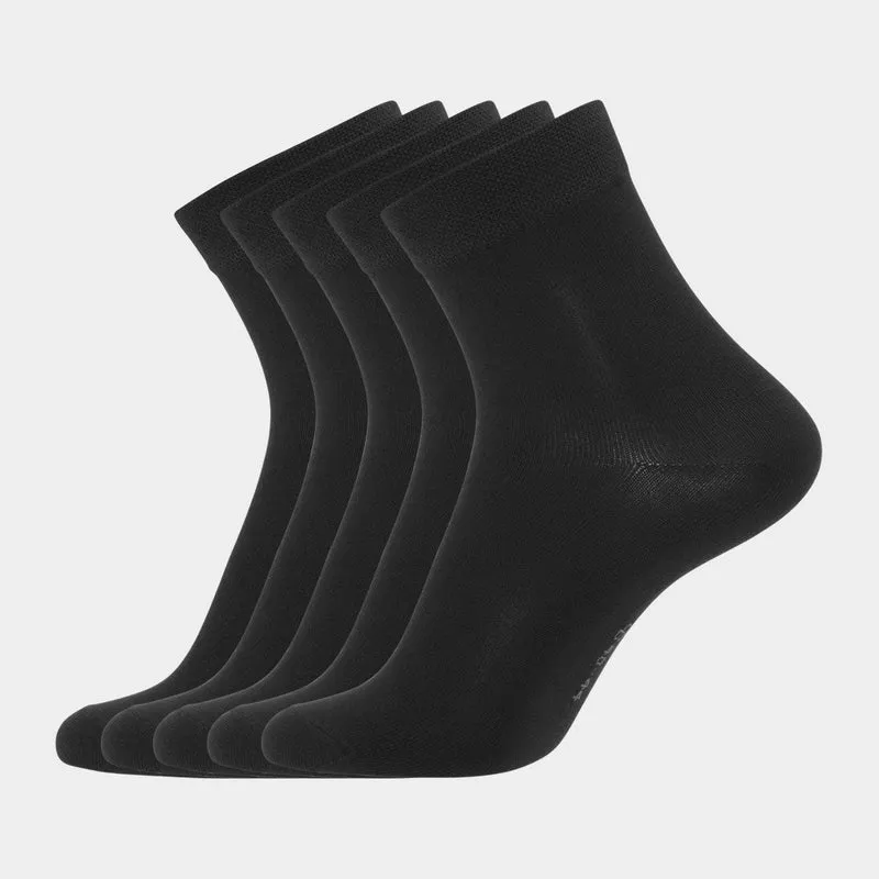 5er Pack Schwarze Bambussocken (Low Cut)
