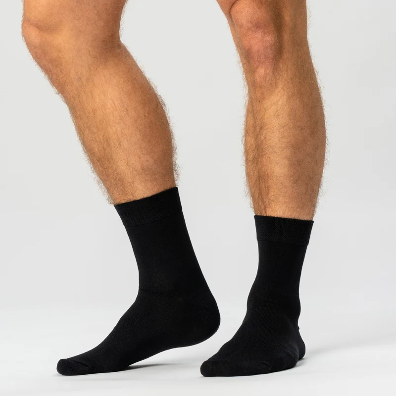 5er Pack Schwarze Bambussocken (Low Cut)