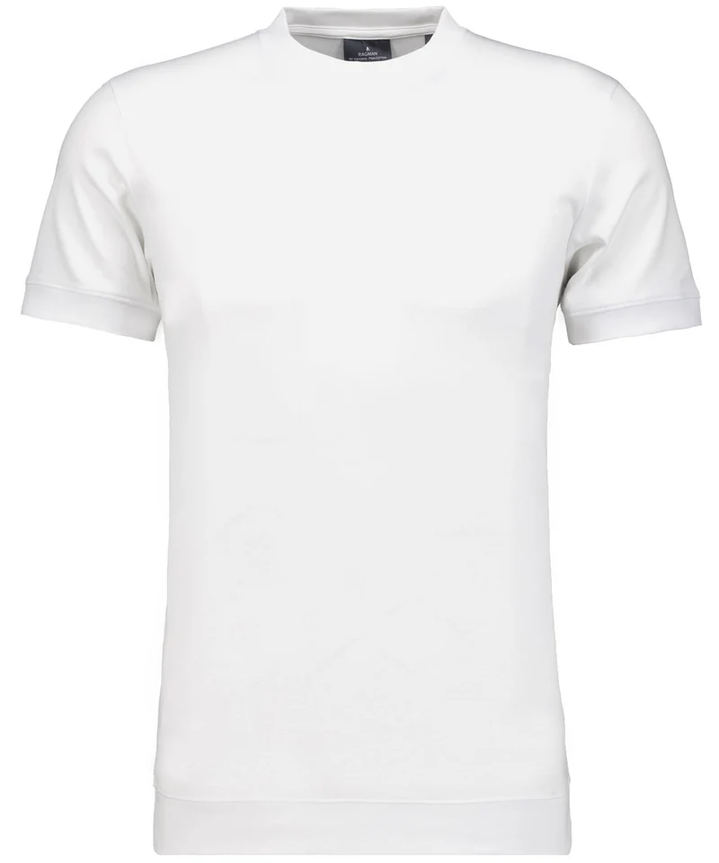 Pima T-Shirt Rundhals mit Bündchen