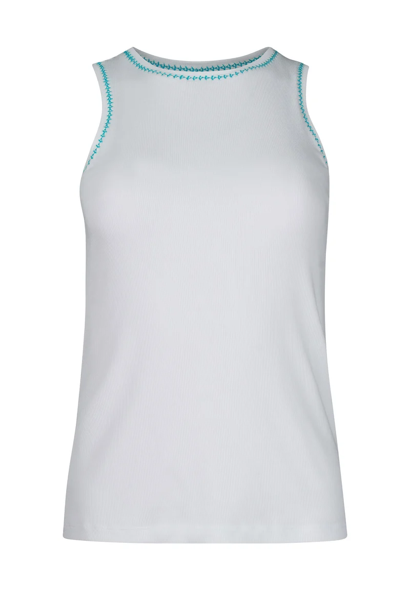 Rib Tops Tank top | whiteaqua 087848-08A392