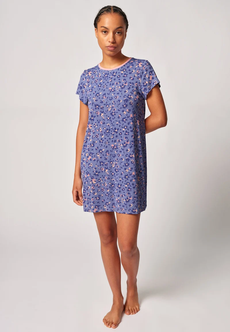Night In Skiny 02 Sleepshirt short sleeve | violetrose leo 086640-08S853