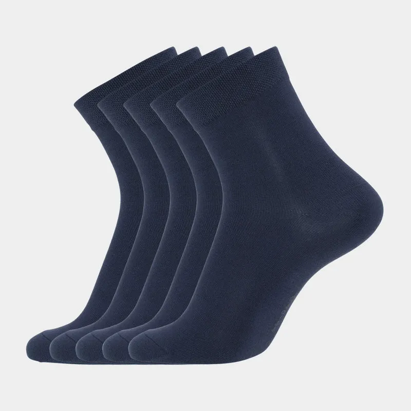 5er Pack blaue Bambussocken (niedrig geschnitten)