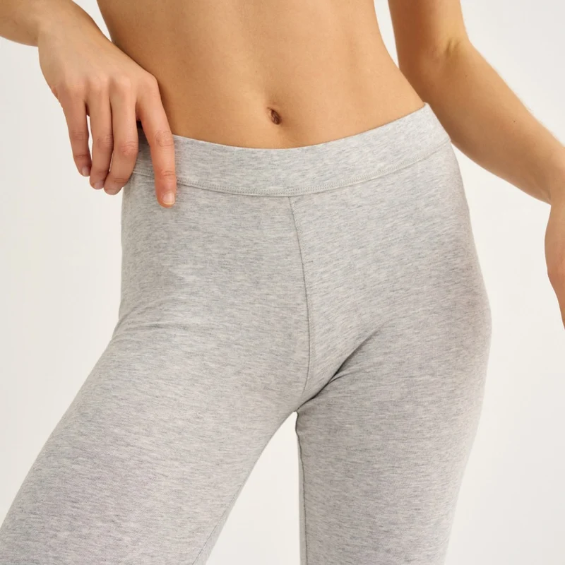 Graue Bambus-Leggings