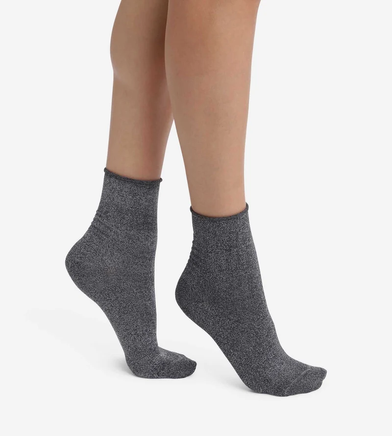 Damen-Socken aus schwarzem Lurex von Dim Mode