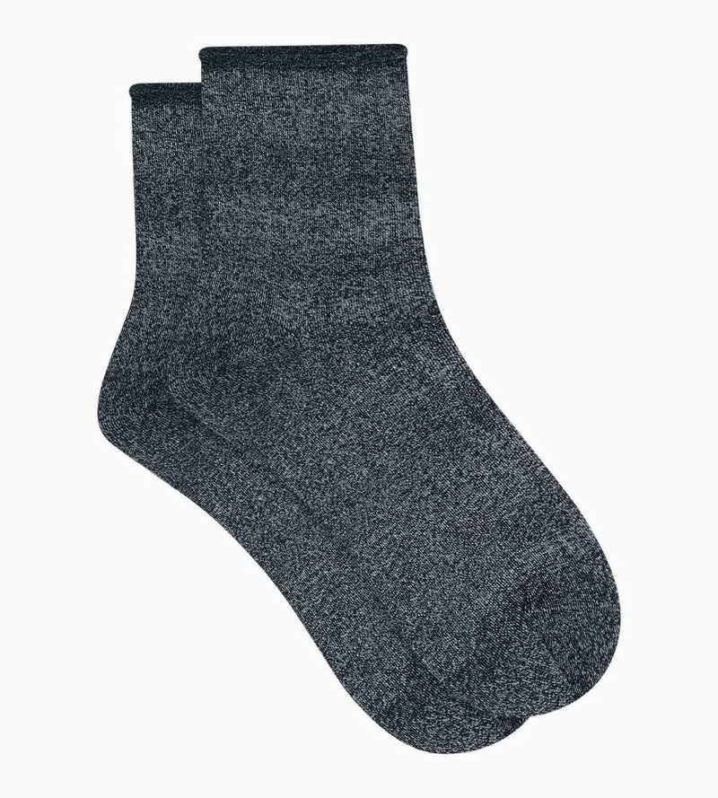 Damen-Socken aus schwarzem Lurex von Dim Mode