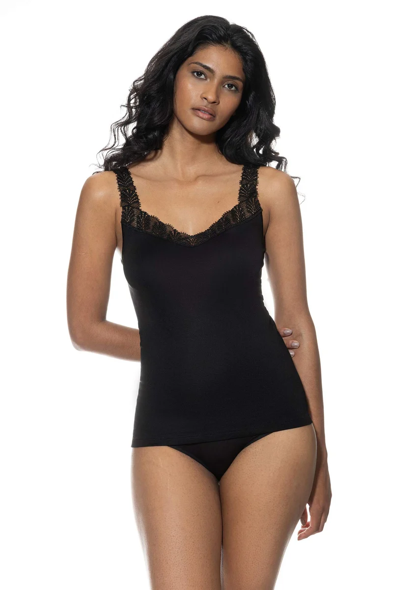 Tank-Top mit Spitzenträgern, EMOTION ELEGANCE
