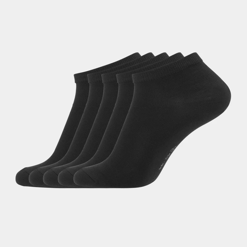 5er Pack Schwarze Bambus-Socken