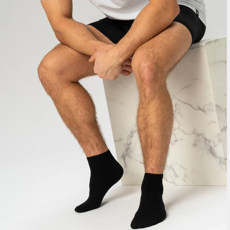 5er Pack Schwarze Bambus-Socken