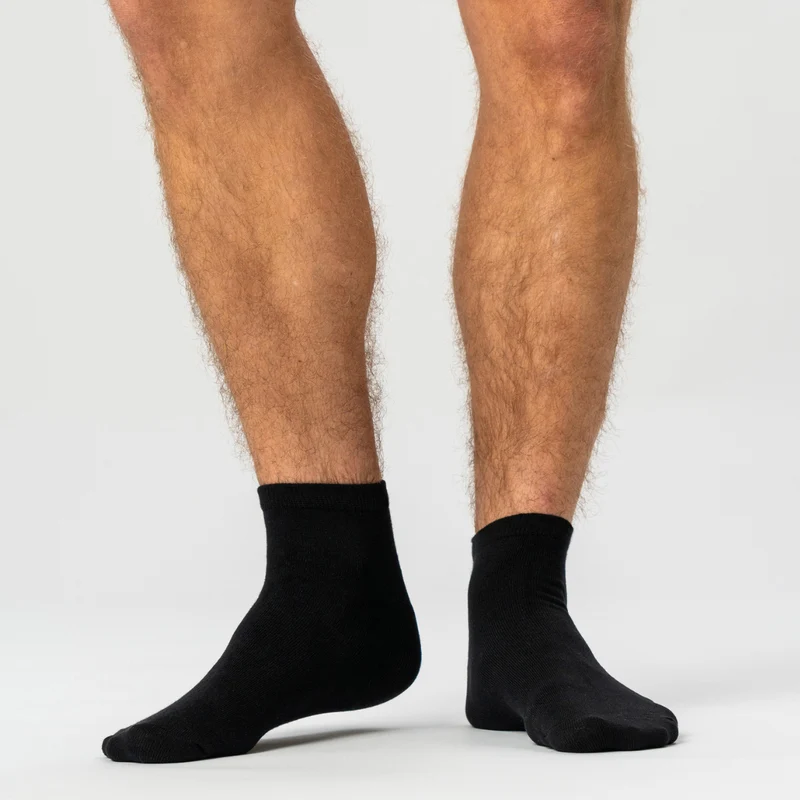 5er Pack Schwarze Bambus-Socken