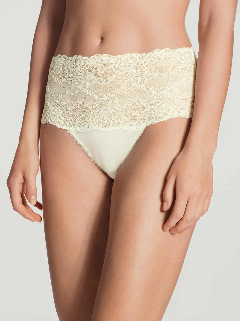 Slip mit Spitzenbund, High Waist, SENSUAL SECRETS