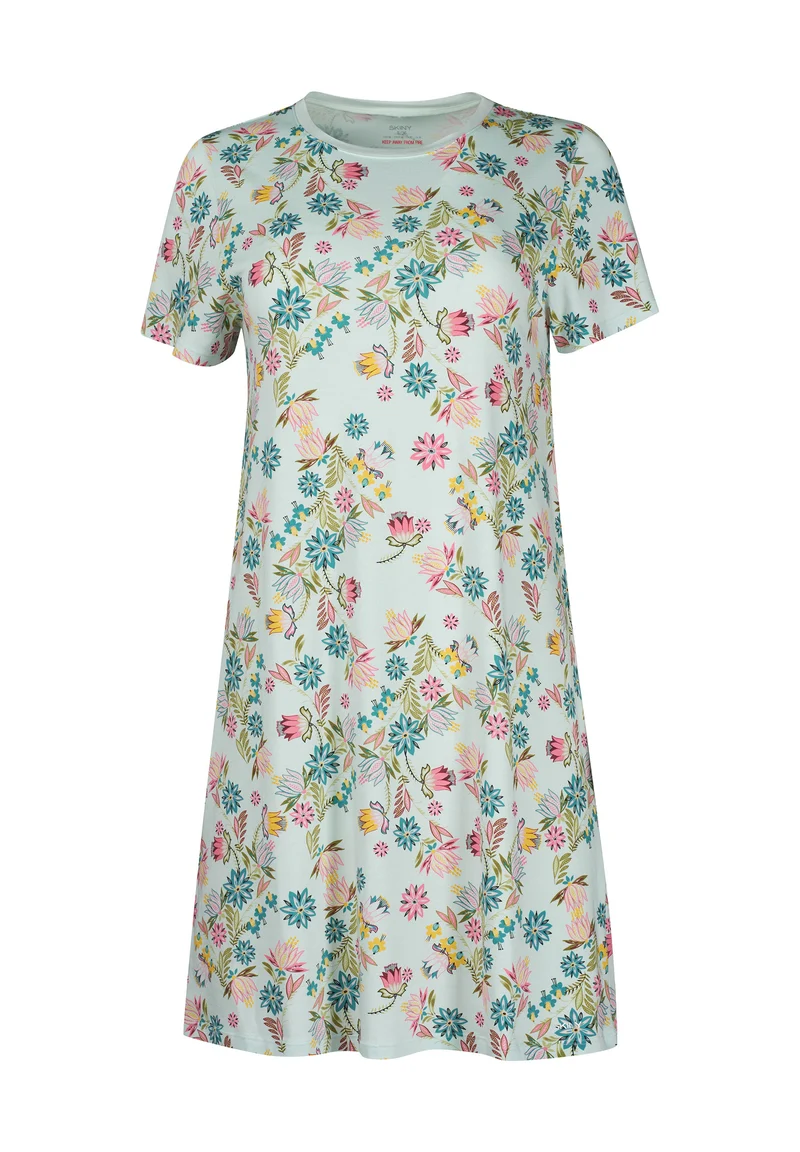 Night In Skiny 01 Sleepshirt short sleeve | skylight bouquet 087244-08A038