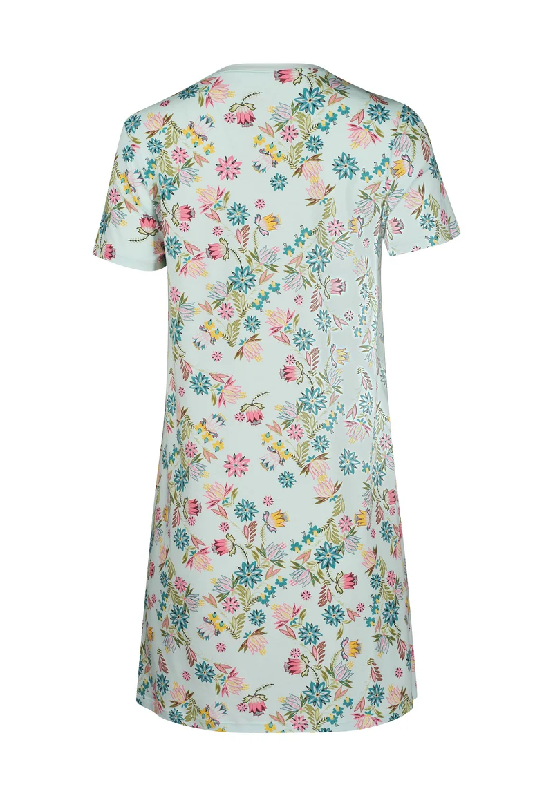 Night In Skiny 01 Sleepshirt short sleeve | skylight bouquet 087244-08A038
