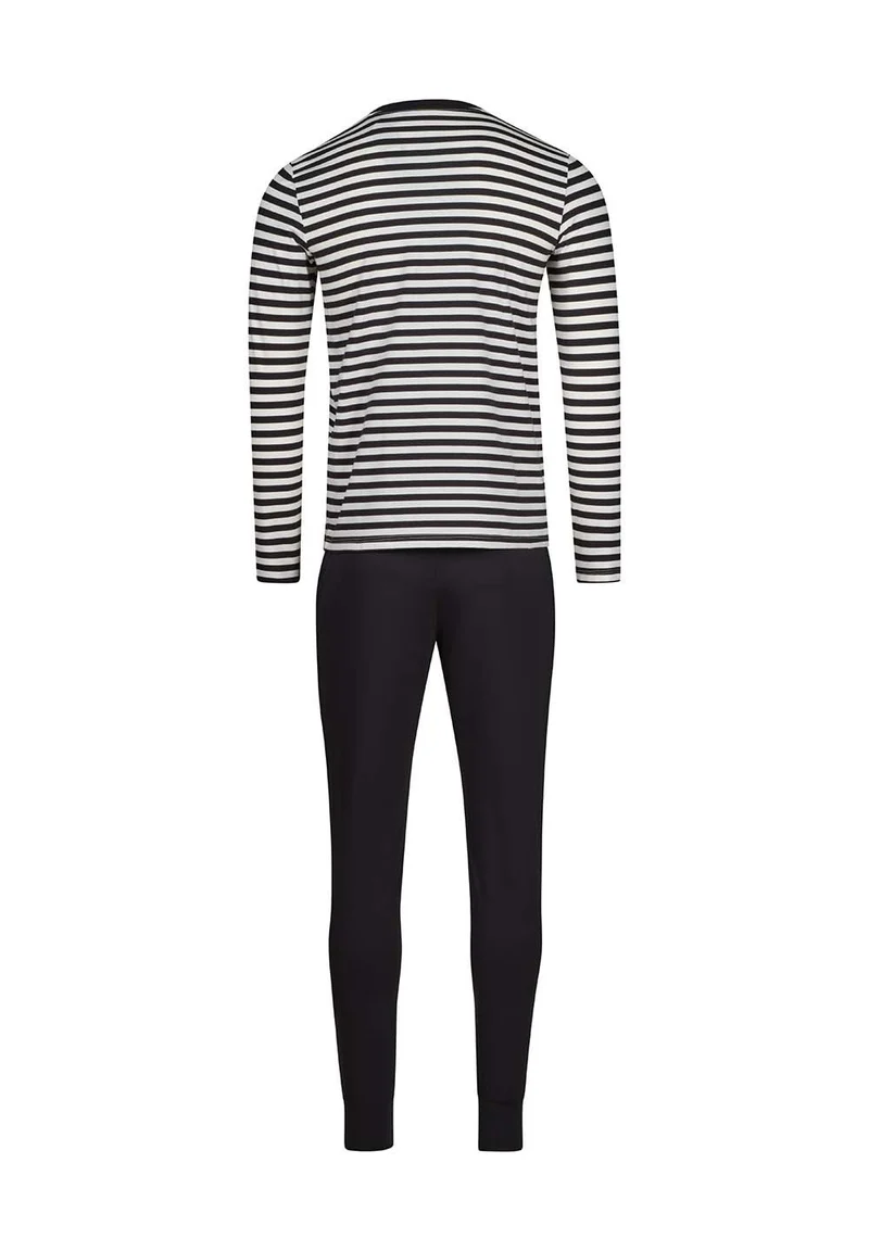 Slumberline Pyjama long | yingyang stripes 087000-08S917