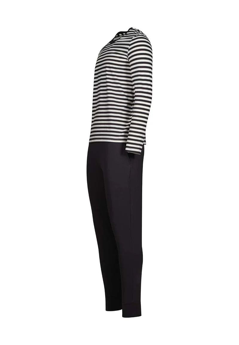 Slumberline Pyjama long | yingyang stripes 087000-08S917
