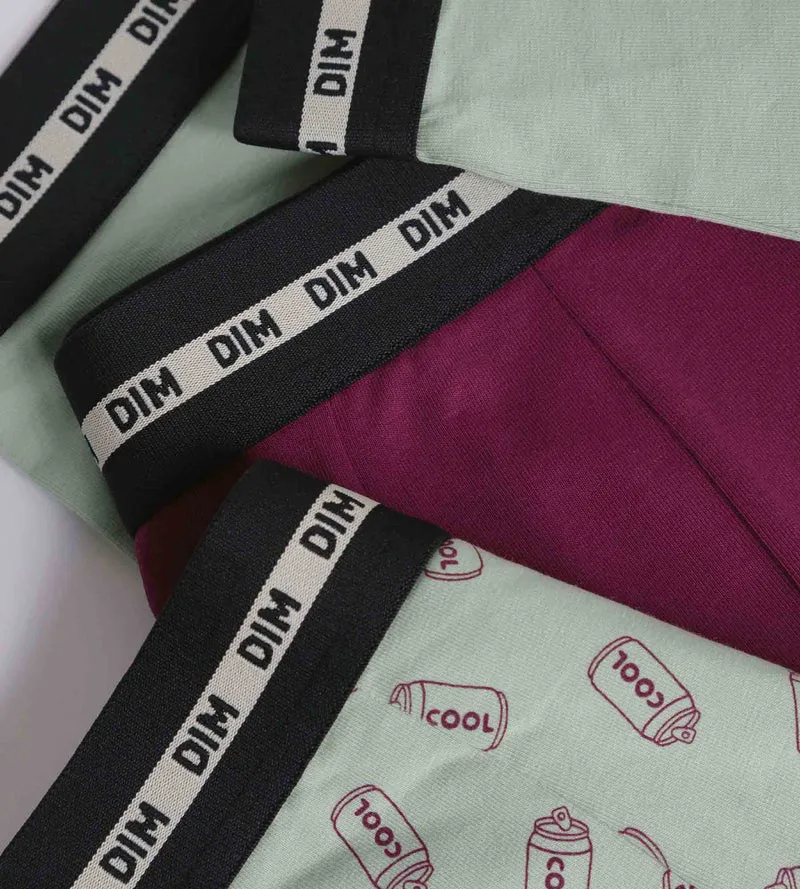 3er-Pack Boxershorts für Jungen aus Stretch-Baumwolle in Kupfer mit EcoDim-Motiven Mode