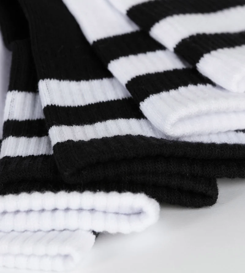 3er-Pack Damensocken Weiß Schwarz EcoDim Sport