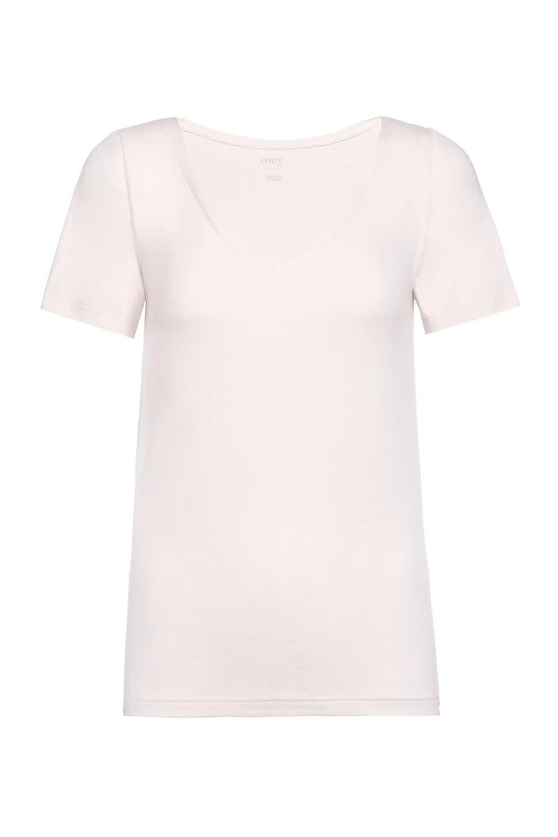 T-Shirt, V-Ausschnitt, SUPERFINE ORGANIC