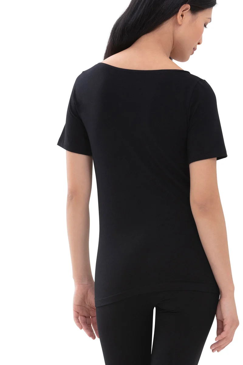 T-Shirt, V-Ausschnitt, SUPERFINE ORGANIC
