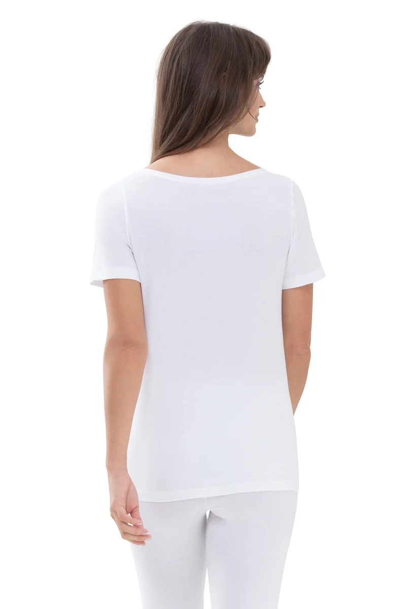 T-Shirt, V-Ausschnitt, SUPERFINE ORGANIC