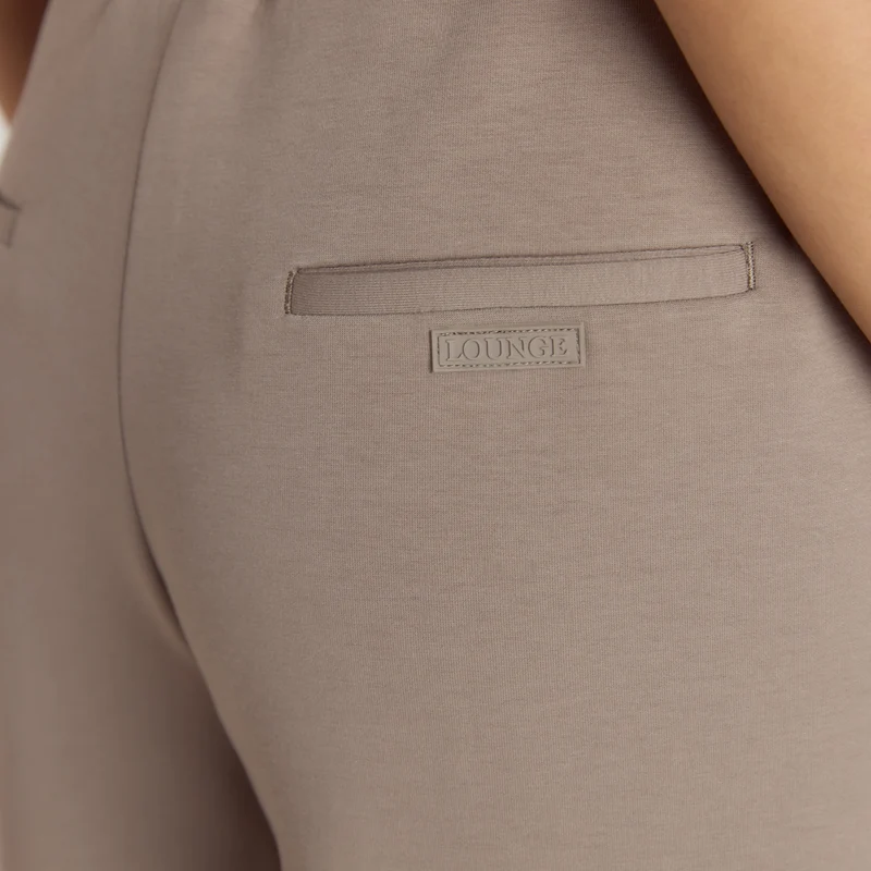 Neoprene Wide-Leg Joggers - Taupe