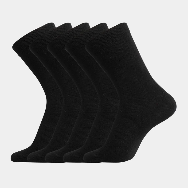 5er Pack Schwarze Bambussocken