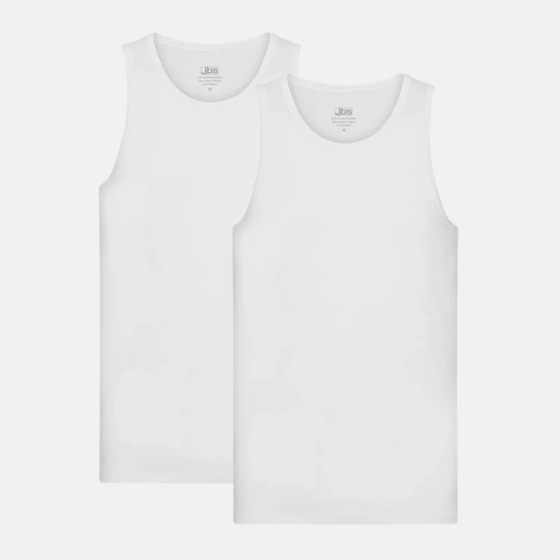 2er Pack Weißes Bambus Tank Top