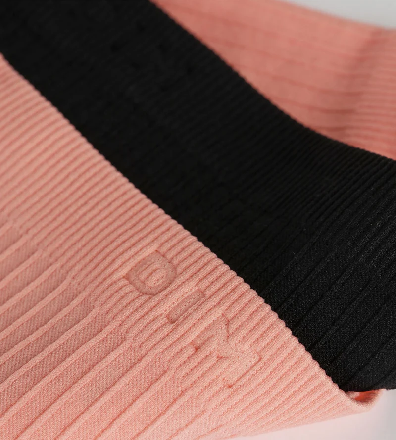 2er-Pack nahtlose Boxershorts für Mädchen aus Mikrofaser Schwarz Korallenrot Dim