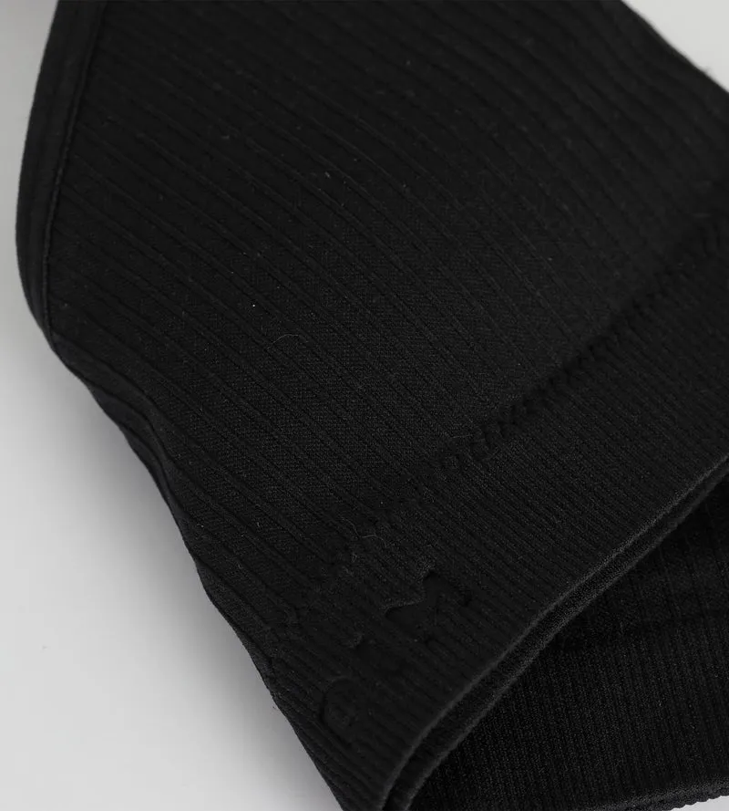 Nahtloses Mädchen-BH aus Mikrofaser Schwarz Dim