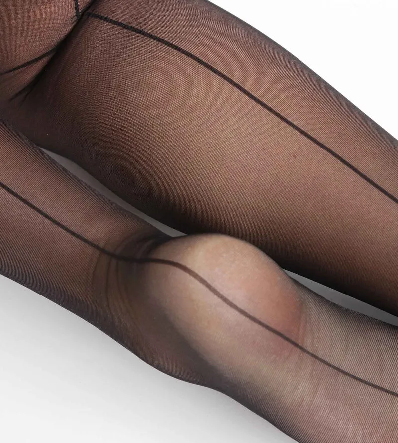 Transparente Damenstrumpfhose Schwarz Dim Style