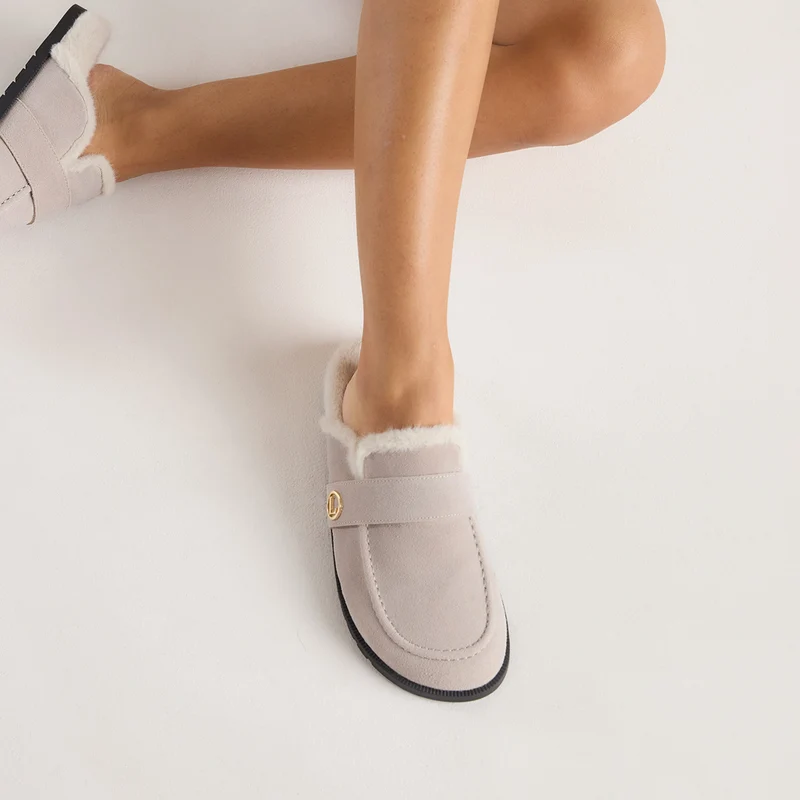 Amara Mules - Light Grey