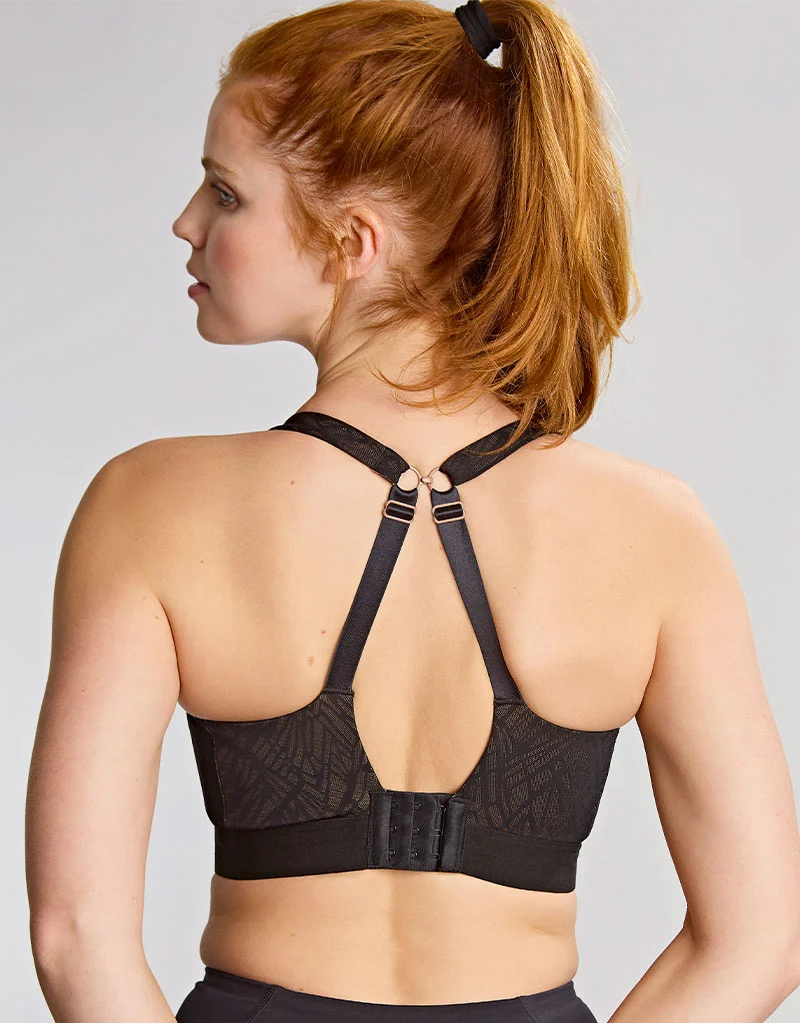 Panache Endurance Non-Padded Sports Bra Black/Latte