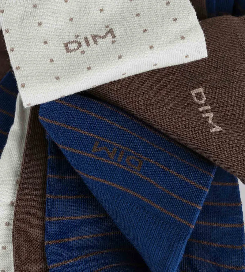 3er-Pack Herrensöckchen Blau Ebenholz Grau Baumwolle Style