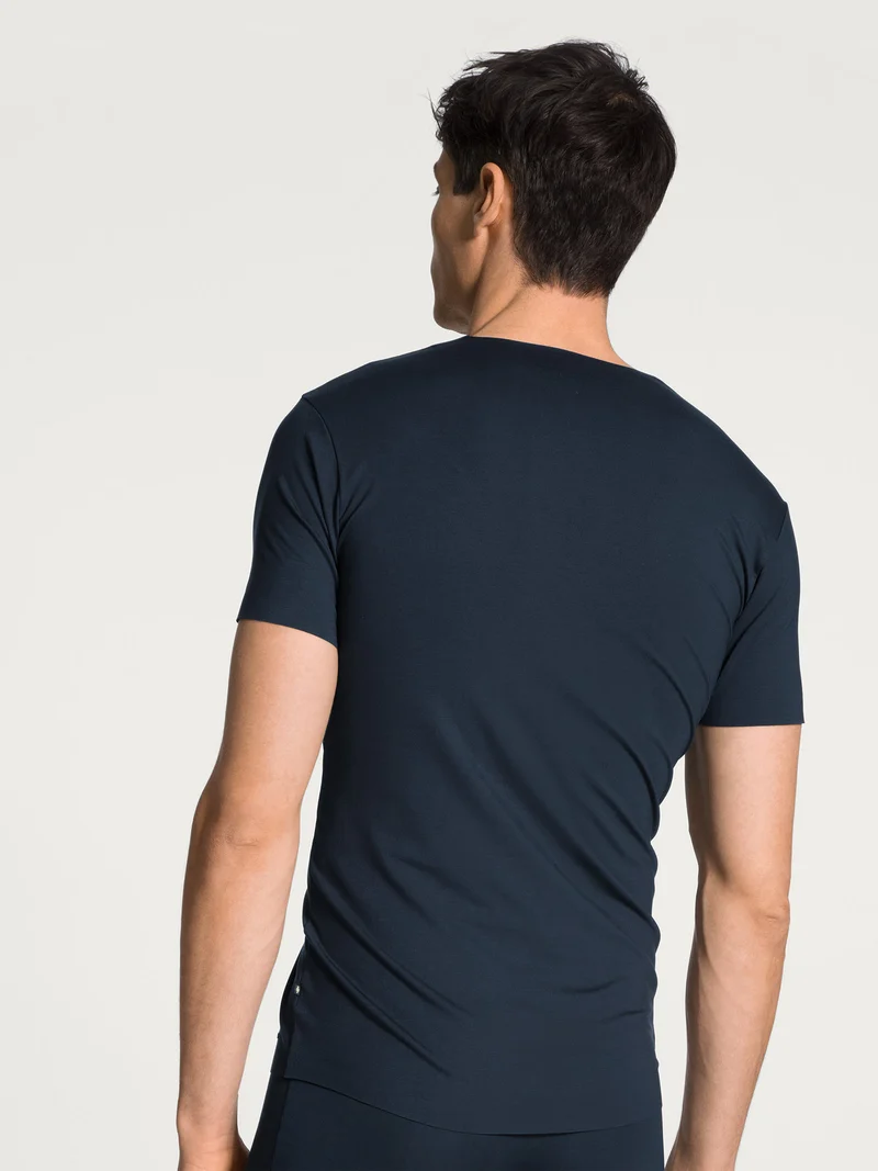 Kurzarm-Shirt, V-Neck, CLEAN LINE