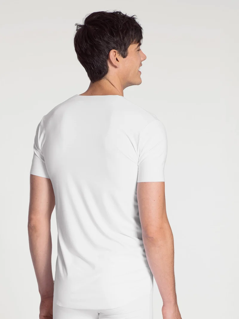 Kurzarm-Shirt, V-Neck, CLEAN LINE