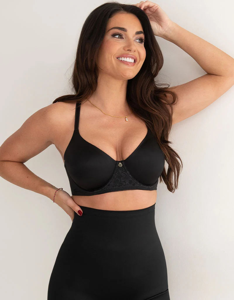Pour Moi Effortless Non-Padded Moulded T-Shirt Bra Black