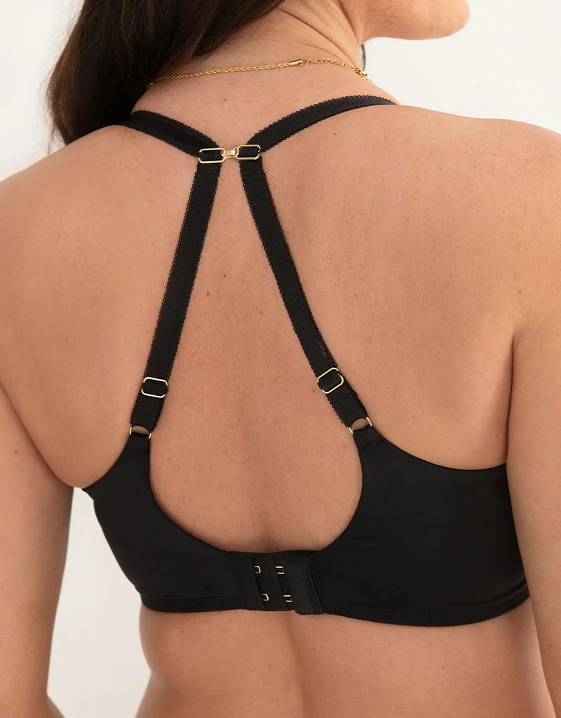 Pour Moi Effortless Full Cup Side Support Bra Black