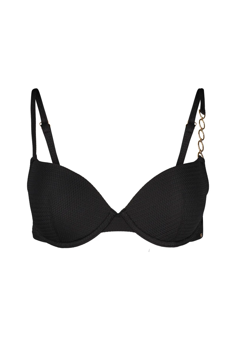 Elegantchain Push-up bikini top | black 083257-087665