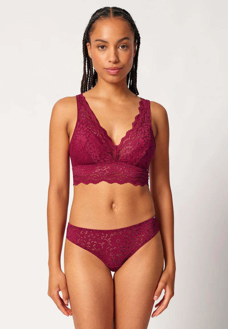 Wonderfulace Crop top remov. pads | beet red 082902-08S770