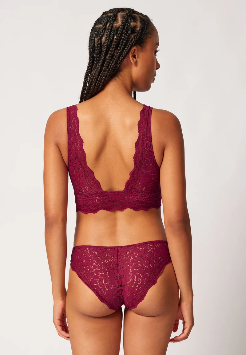 Wonderfulace Crop top remov. pads | beet red 082902-08S770